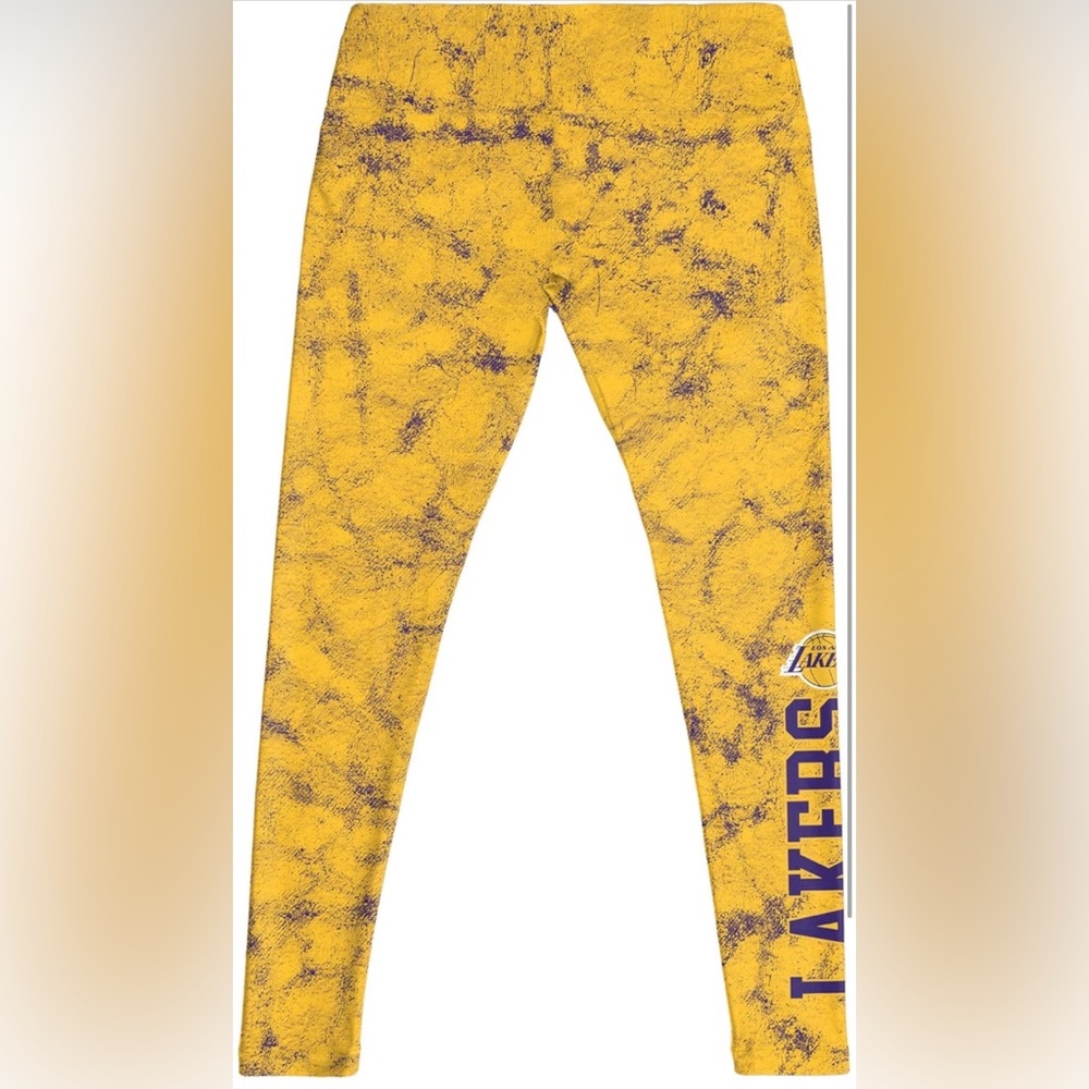 FOCO NBA Womens NBA Team Color Cloud Leggings Los Angeles Lakers NWT Large
